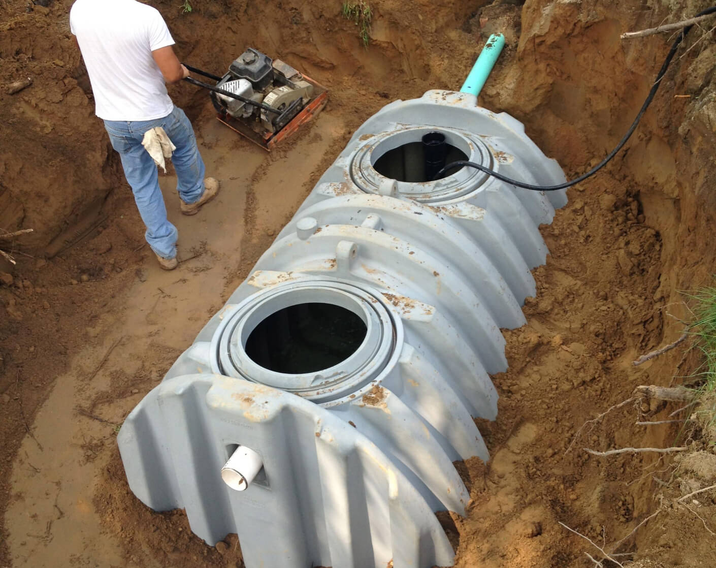 Septic system installation