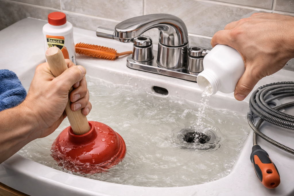 Unclogging a Slow Drain